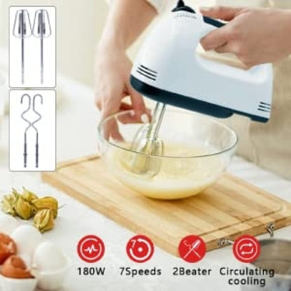 260W Egg Beater Electric Hand Mixer 7 Speed Kitchenware