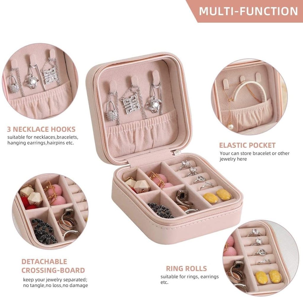 PU Mini Jewellery Box Jewelry Organiser cosmetic Bags