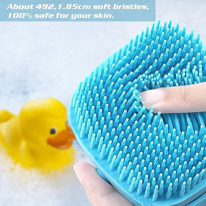 Silicone Shower Bath Brush with Dispenser Bathroom Accessories