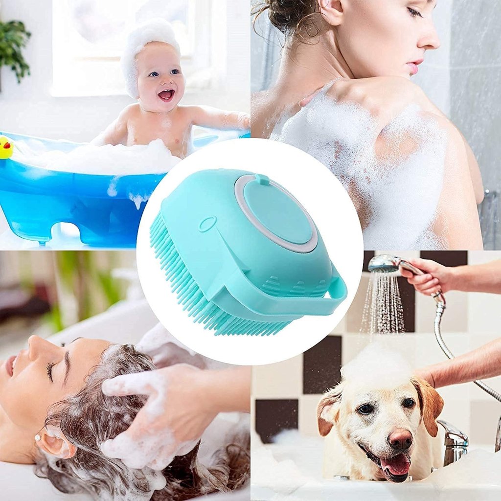 Silicone Shower Bath Brush with Dispenser Bathroom Accessories