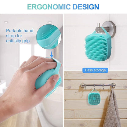 Silicone Shower Bath Brush with Dispenser Bathroom Accessories