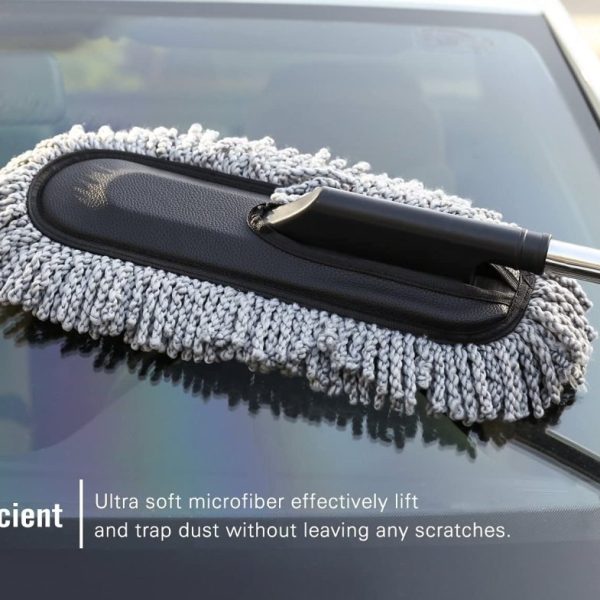 Premium Microfiber Car Cleaning Brush – Extendable Handle, Scratch-Free & Easy Maintenance