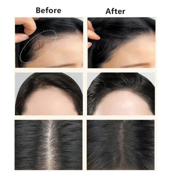Hair Shading Powder Stick & Sponge Pen Quick Root Touch-Up & Eyebrow Stamps (Black)