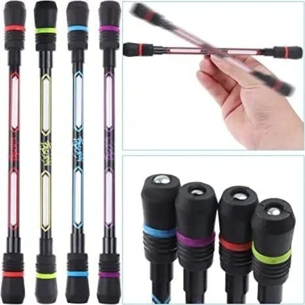 Spinning Rotatable Finger Pen - Non-Slip Weighted Mod Pen for Gaming & Writing (Pack of 4)